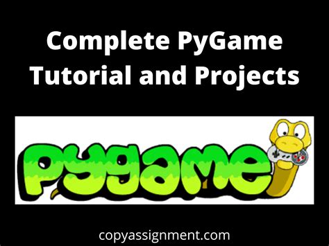 Pygame tutorial. Things To Know About Pygame tutorial. 